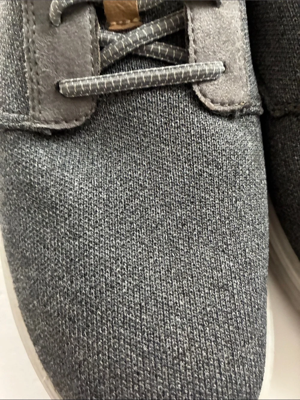 Casual Men's Gray Knit Lace-Up Shoes by Skechers,MemoryFoam  Size10.5